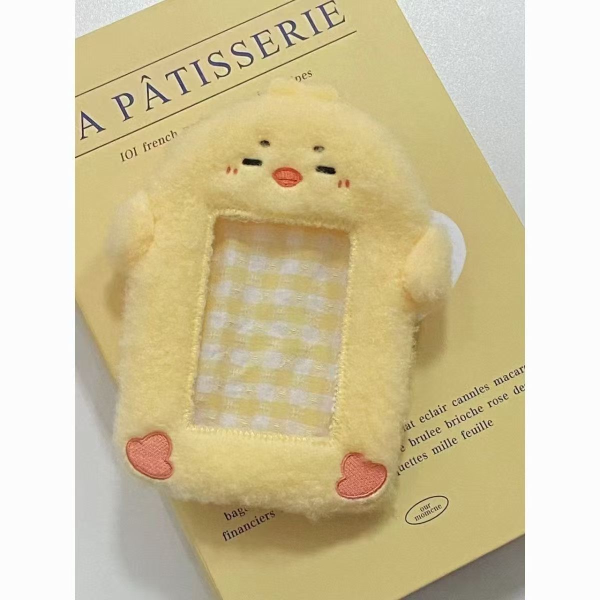 Ins coreano lindo chocolate de menta, ratas y ratas codiciosas, cubierta de tarjetas de peluche, estudiantes de 3 pulgadas, cubierta de almacenamiento de tarjetas pequeñas.