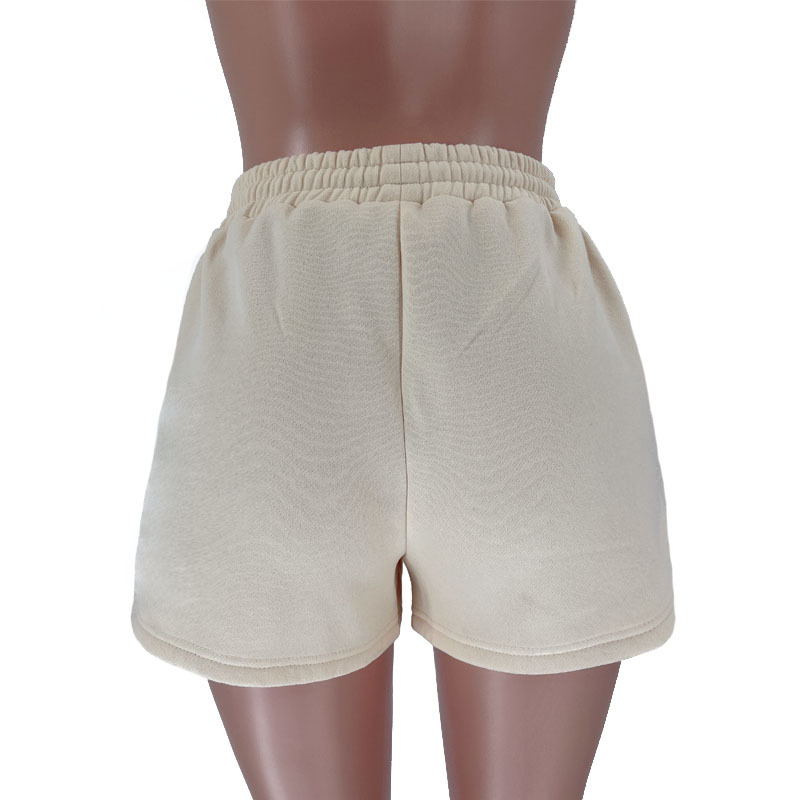 Autumn Winter Solid Color Hooded Pullover Long Sleeve Sweaters Women Clothing Shorts Suit