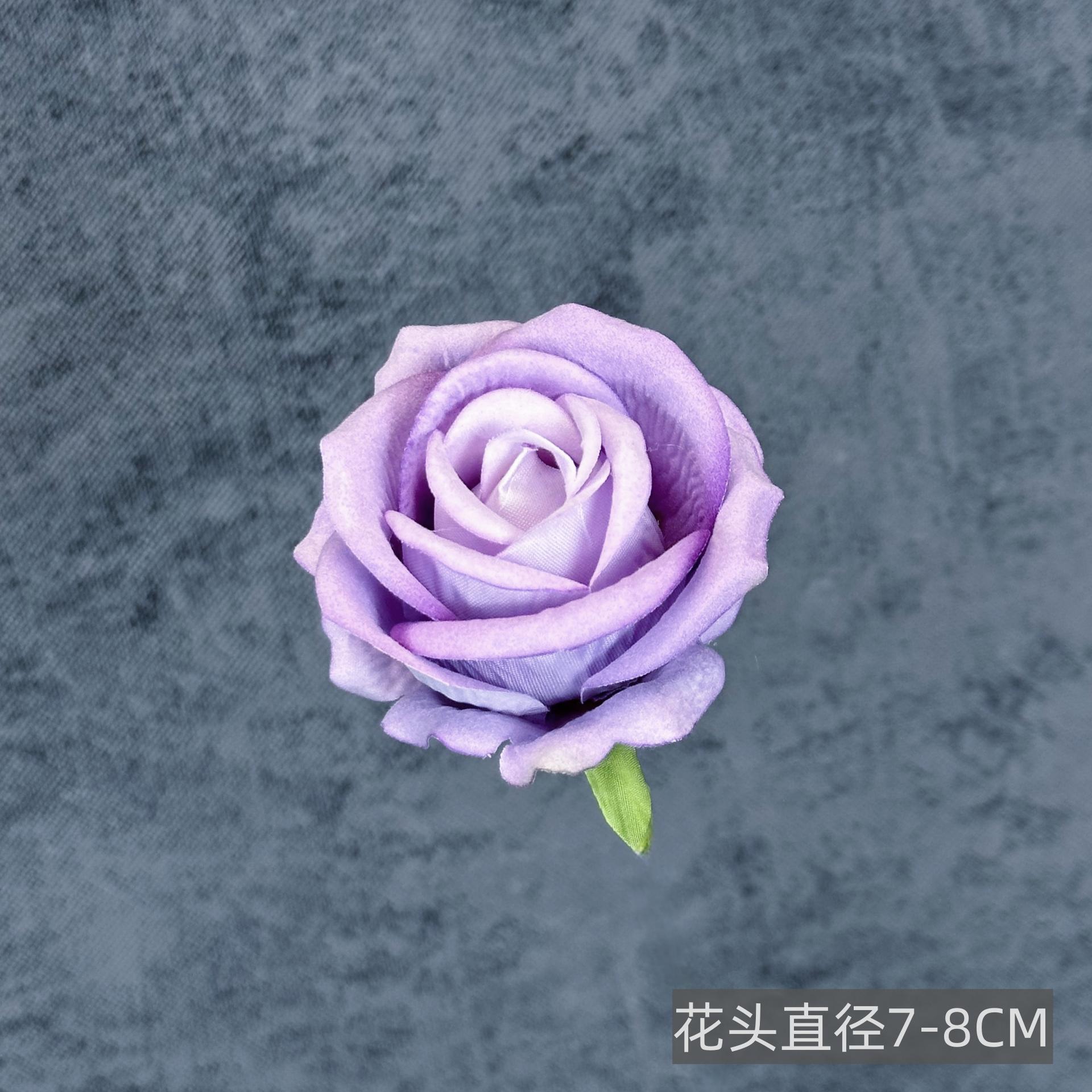 Franela artificial flor Rosa cabeza ramillete rojo boda flor pared tiro apoyos flor artificial arco flor artificial al por mayor