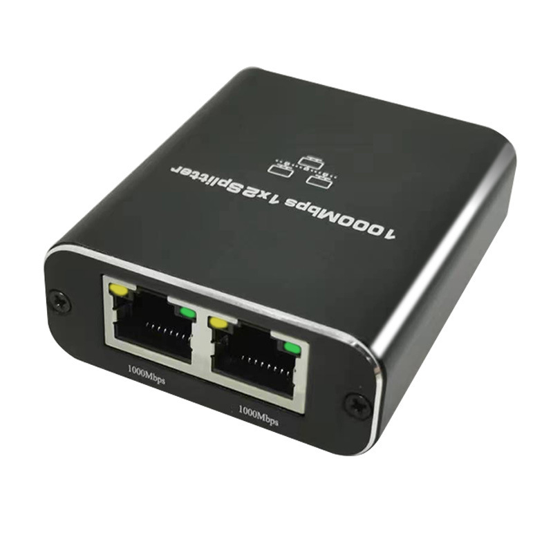 卸売ギガビット RJ45 ネットワークポートエクステンダー 1 ～ 2 スプリッタセットトップボックスルーターネットワークポート 3 方向ディレイ|undefined