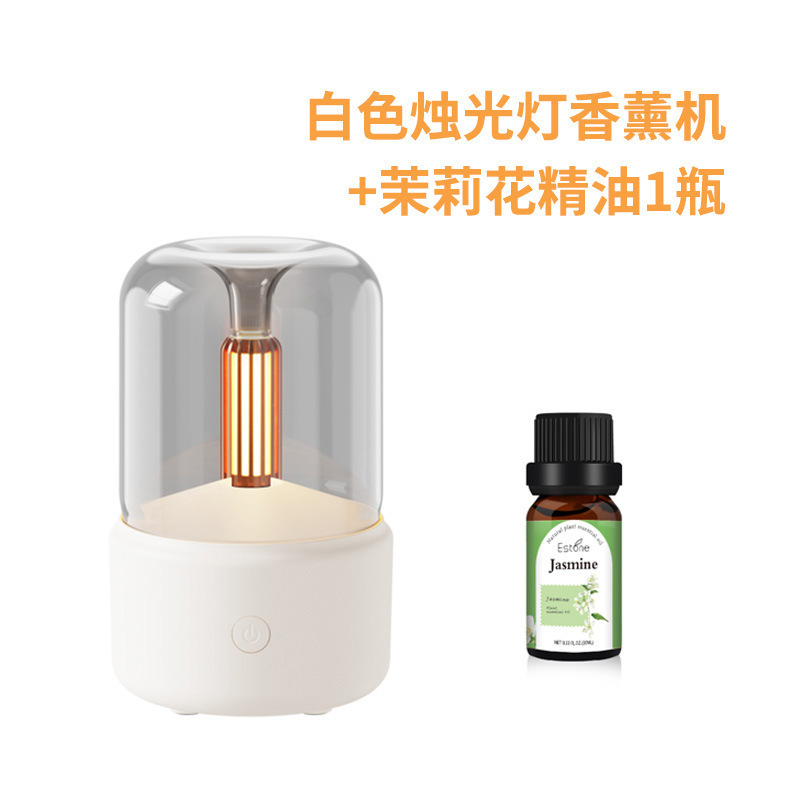 跨境超声波精油香薰机  usb插电小型家用自动烛光灯加湿器创意|undefined