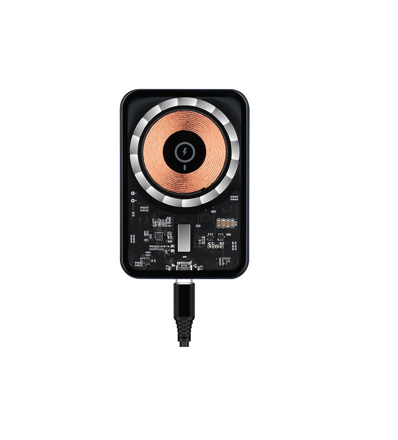 Cargador inalámbrico magnético 15W — soporte magnético para coche con carcasa de aleación de aluminio, compatible con iPhone 12