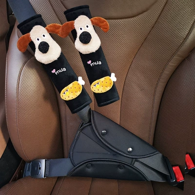 Seat belt shoulder pad Car Child Seat Belt - velvet-chicken-leg-dog-parent-child-outfit-seat-belt-auxiliary-accessories