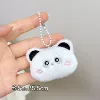 Black and white panda (white bead chain)