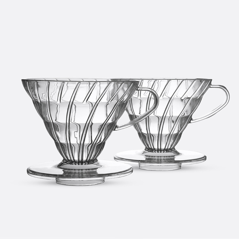 Hand-washed plastic filter Cup V60 type Cup 02 large-size filter Cup hand-washed pot with ears coffee pot coffee appliance filter