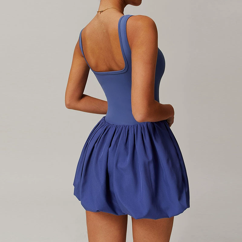 Women's Sports Dress with Protective Underwear, Tennis & Running, Quick-Dry, S–XXL
