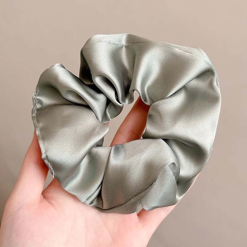 almohada de satén para dormir anillo de cabello de alto nivel coreano relleno de algodón cuerda de cabello bola de cabello