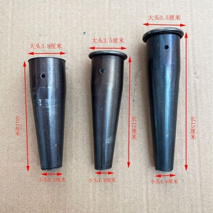 Thickened hoe library hoe handle installation wooden handle curling design lengthened iron library conical round library agricultural tools rake