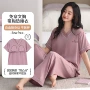 v领夏季外穿短袖家居服