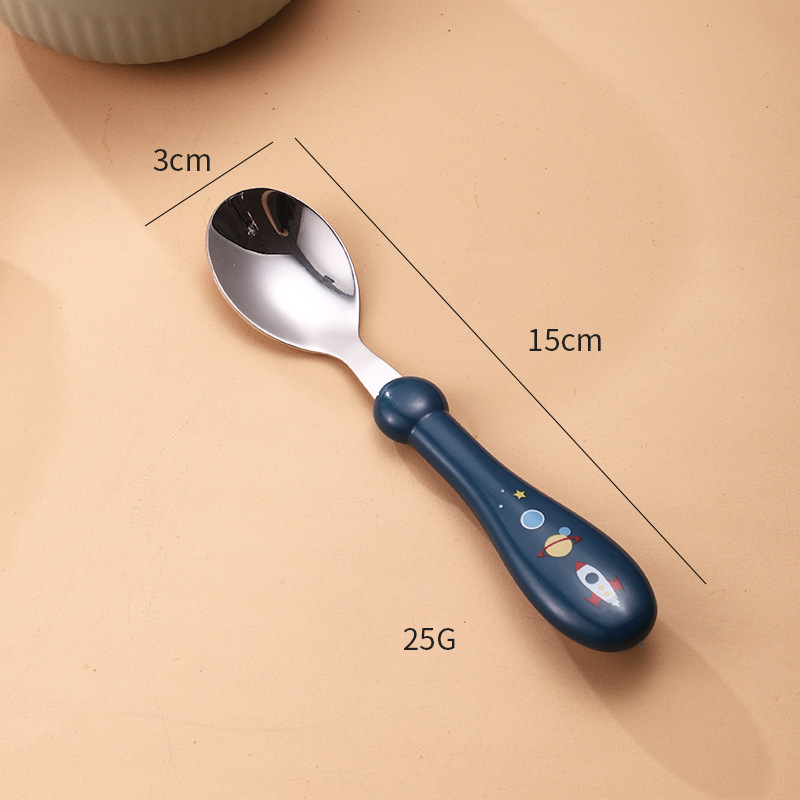 round handle spoon royal blue