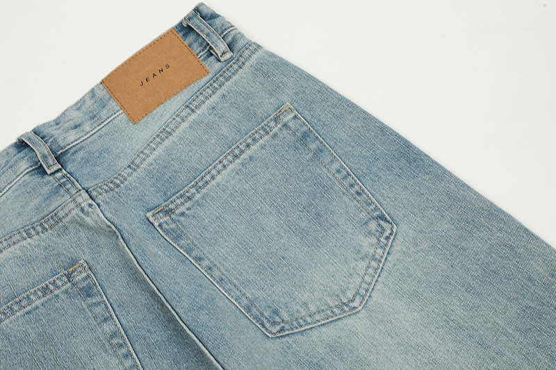 Retro Straight Leg Wide Leg Jeans Loose Fit Casual Summer Style Clean Street Style Floor Length Pants For Men And Women_mkmklike.com