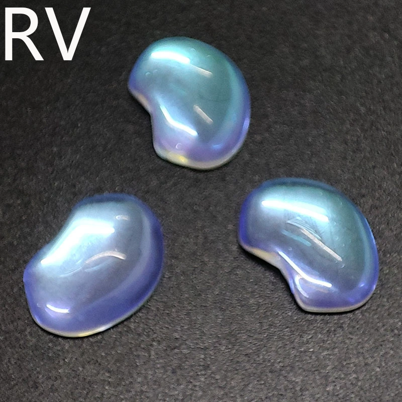 DIY долговечный замок лунный камень Ruyi аксессуары для замков AB волшебный цвет тянуть камень безопасный серебряный замок голова стеклянное кольцо голый камень