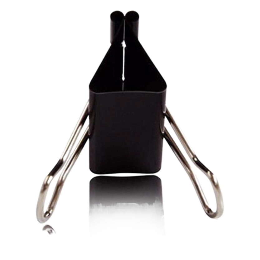 Fábrica al por mayor clip de cola de milano negro Clip de alta resistencia clip de metal oficina clip de hierro clip financiero factura al por mayor