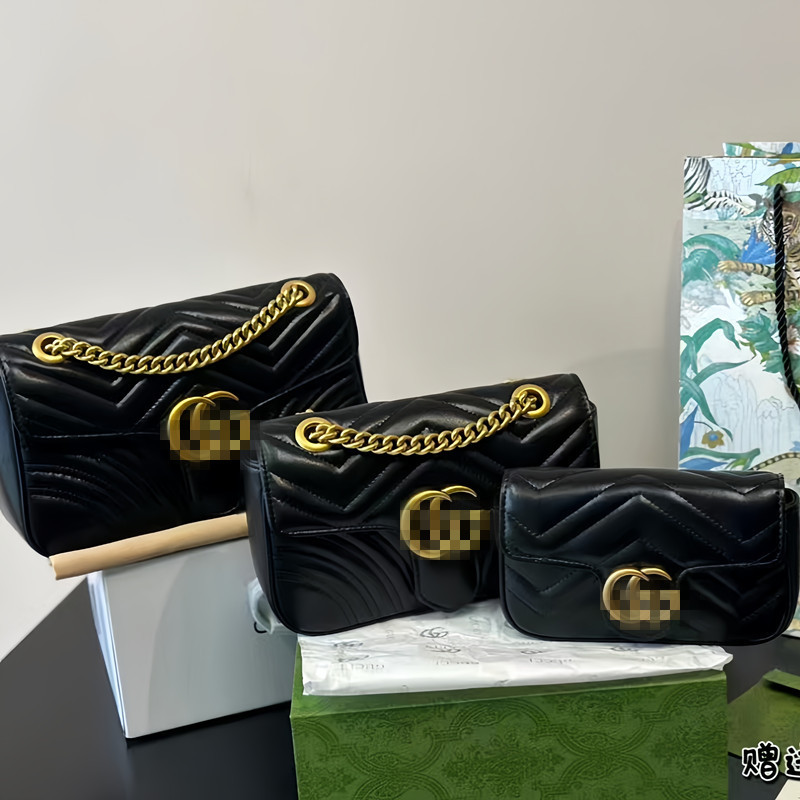 G Brand Bag 2025 New Model Foreign Trade New Color Classic Marmont Series Fashion Single Shoulder Crossbody