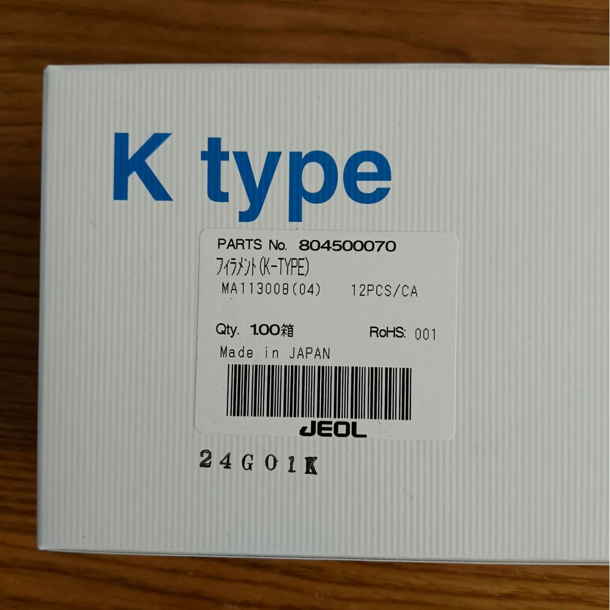 JEOL Сканирование электрозеркальная нить накала MA113008