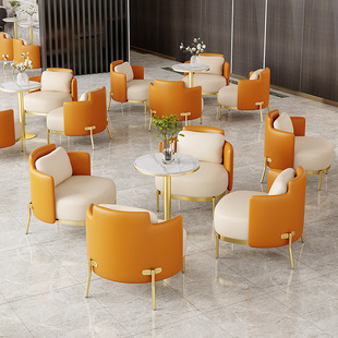 One Table and Four Chairs, Club Lobby, Internet Celebrity Leisure Sofa, Beauty Salon, Business Reception and Negotiation Sofa, Table and Chairs, Sales Office
