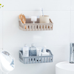 Source manufacturer bathroom punch-free storage rack, non-marking plastic wall-mounted storage basket, bathroom storage rack