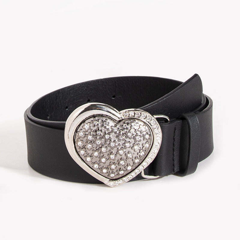 Simple Style Heart Shape Pu Leather Alloy Women's Leather Belts display picture 6