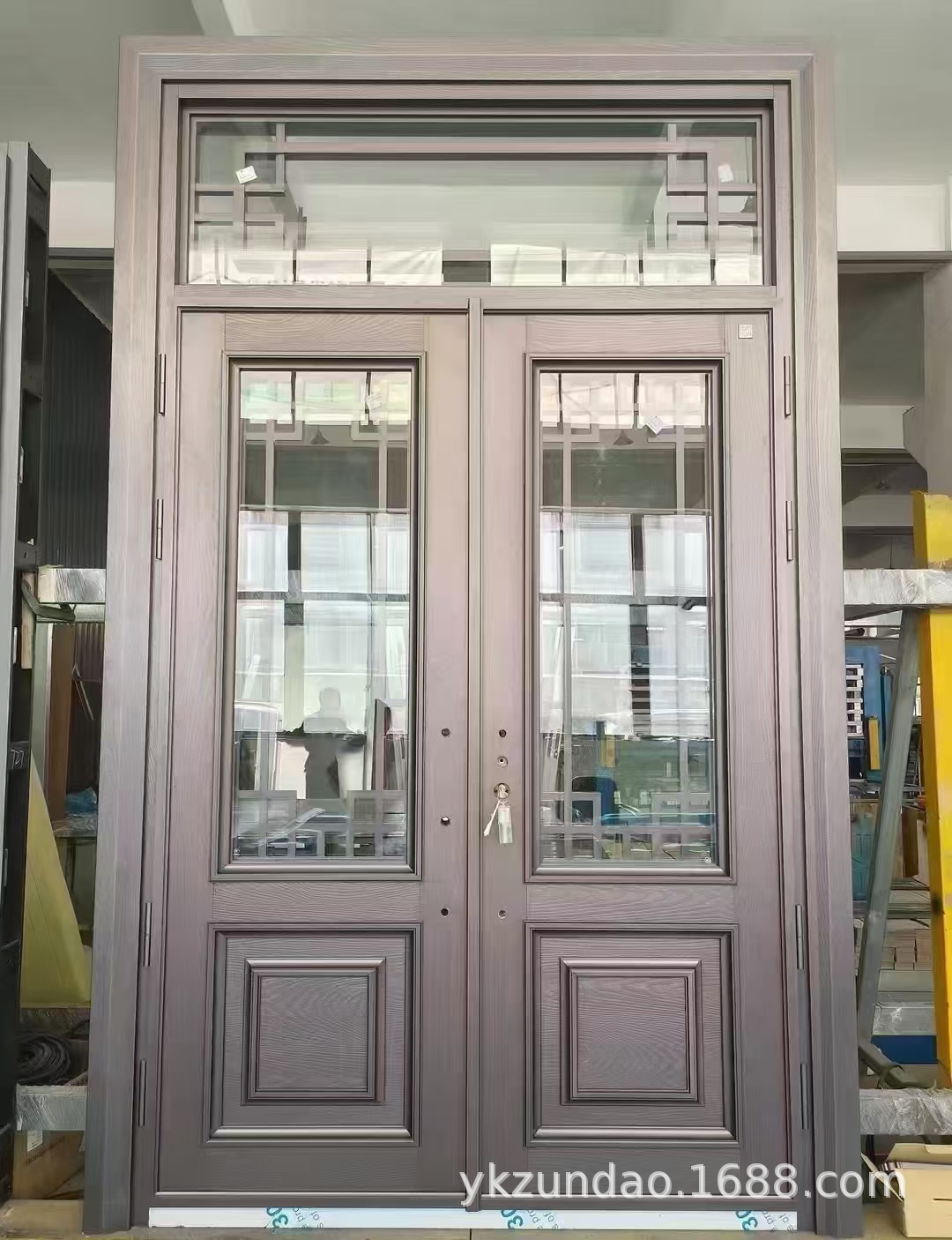 双开锌合金玻璃大门