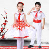 61 children costume Chorus dress Chorus men and women full dress dance pupil Recitation perform clothing