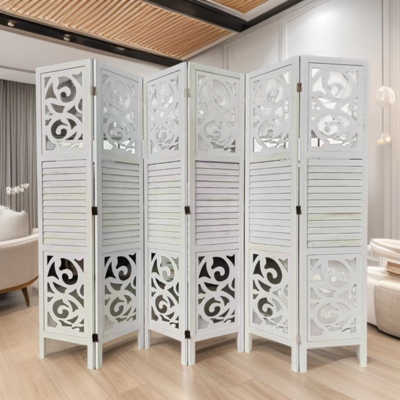 European-Style Screen Partition for Living Room and Bedroom, Home Folding Mobile Simple Modern Trendy Entrance Wall Beauty Salon