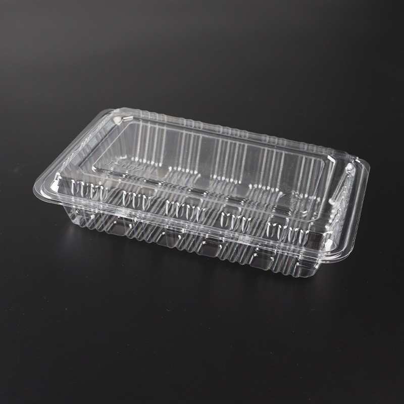 大一浅J002日式外卖打包盒餐盒带盖糕点水果捞寿司盒子烘焙包装盒