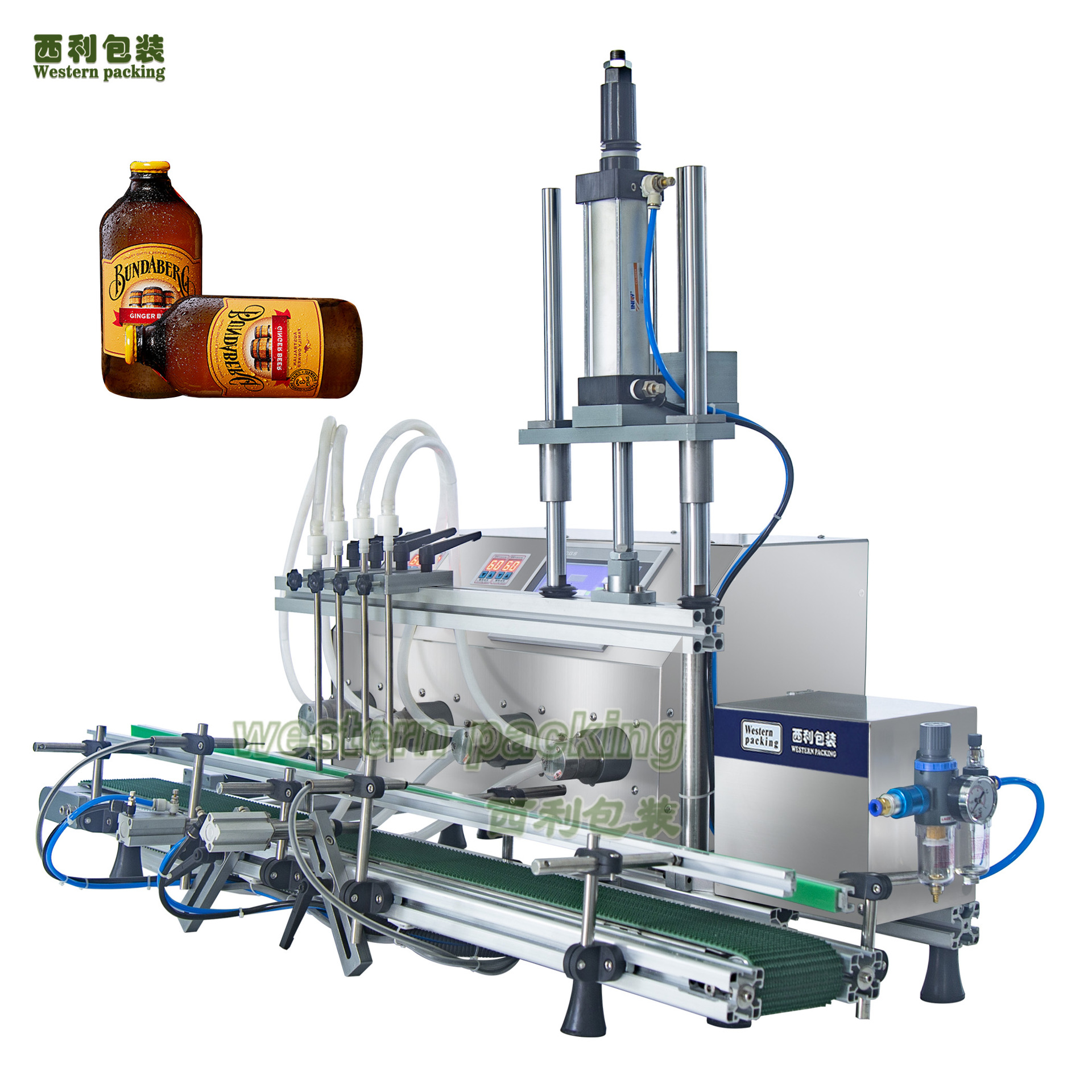 液体灌装机小型全自动定量碳酸饮料自线式灌装机清洁剂液体灌装机