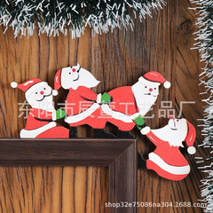 クロスボーダークリスマス木製コーナードアと窓の装飾フレーム