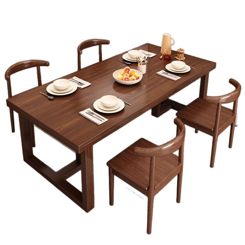 Mesa de comedor simple nueva mesa de comedor rectangular pequeña mesa de mesa de comedor mesa de comedor sillas de comedor una mesa y cuatro sillas