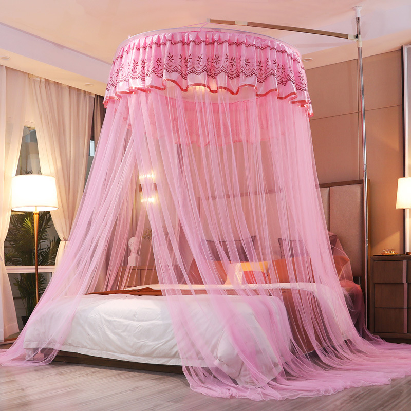 summer new pattern circular suspended ceiling Mosquito net Bracket Floor type Princess wind Dome Bills Open the door Foreign trade Cross border