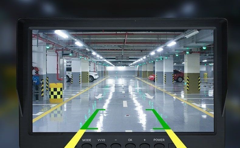 24V semi-trailer front and rear camera recorder with high-definition night vision, 12V dual-camera reversing image integrated device for trucks