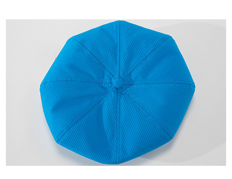 Hat female autumn and winter solid color bow beret parent-child Korean version white sweet bud hat retro painter hat_voghion.com