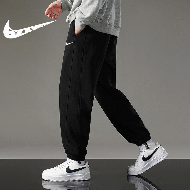 Men's Spring and Autumn New Pants Men's Loose Trendy Brand Trousers Sports Casual Pants Couple Style Student Leg-Tie Sweatpants Women Men's Spring and Autumn New Pants Men's Loose Trendy Brand Trousers Sports Casual Pants Couple Style Student Leg-Tie Sweatpants Women