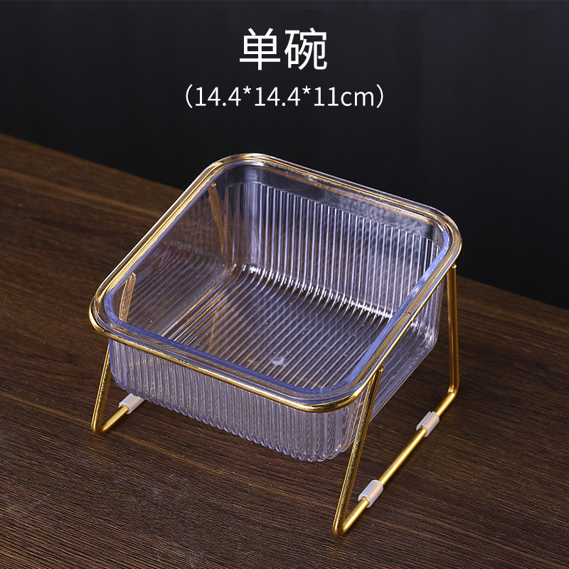 Gato Bowl doble tazón automático de agua potable gato suministros gato tazón al por mayor gato comida Bowl Pet Bowl doble tazón de plástico protección del cuello de doble uso