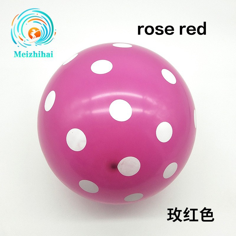 12 pulgadas de espesor ins transparente colorido lunares globo bebé niños fiesta de cumpleaños decoración globo de látex