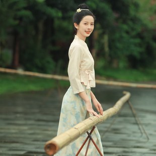 Dai Ethnic Performance Stage Costume Skirt Suit Women's Work Clothes Tea Clothes Hotel Front Desk Clothing Features