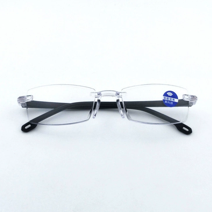Складной умный зум-очков Frameless glasses, анти-синий свет, гранёный край — модели 9352/9430