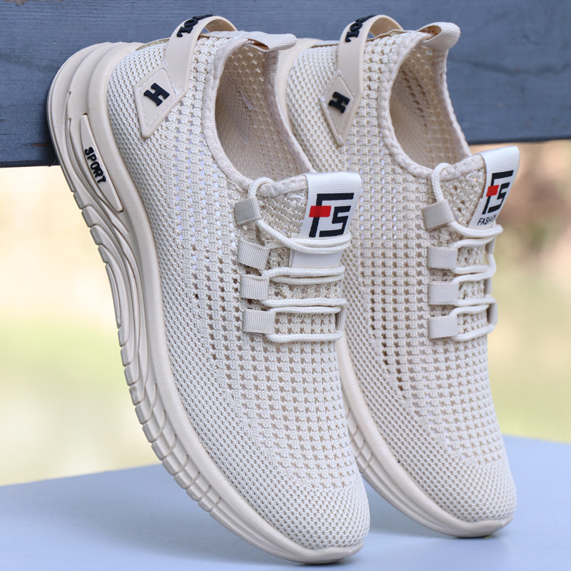 A pedal summer middle-aged and elderly father breathable mesh shoes non-slip soft bottom sports leisure kitchen a generation of hair