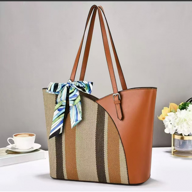 Bolsa de gran capacidad, diseño de color, bolso de hombro, bolso de mano casual, moda diaria, bolso de mochila, bolso de tote