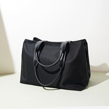 2025年出口时尚单肩包牛津布手提大容量百搭托特包轻便旅行男女包