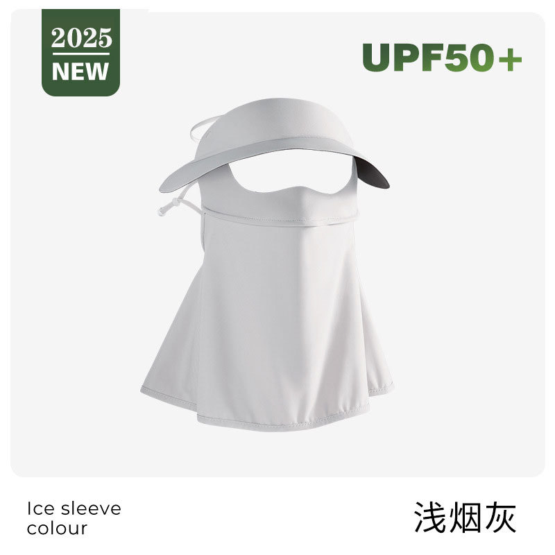 Cara Gini máscara de protección solar de vinilo máscara de protección solar de cara completa protección UV sombrero de sol transpirable para mujer máscara de cara de sol