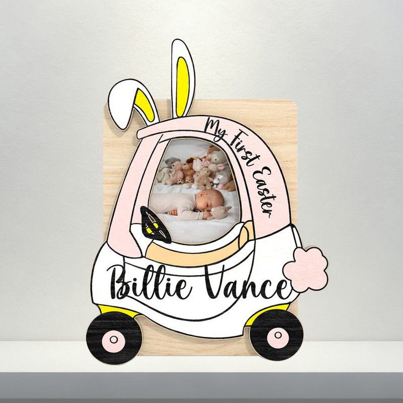 Cross-Border Customized New Product Refrigerator Photo Frame Magnet Easter Children's Gift Rabbit Egg Photo Frame Home Decoration Cross-Border Customized New Product Refrigerator Photo Frame Magnet Easter Children's Gift Rabbit Egg Photo Frame Home Decoration