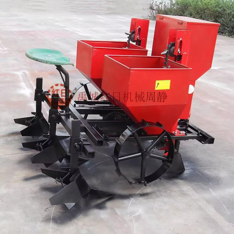 出口土豆种植机   马铃薯种植机   拖拉机悬挂农用施肥播种机
