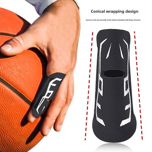 Outdoor basketball elastic bandage finger guard with soft rebound double strap wrap pressure fixed support sports finger guard