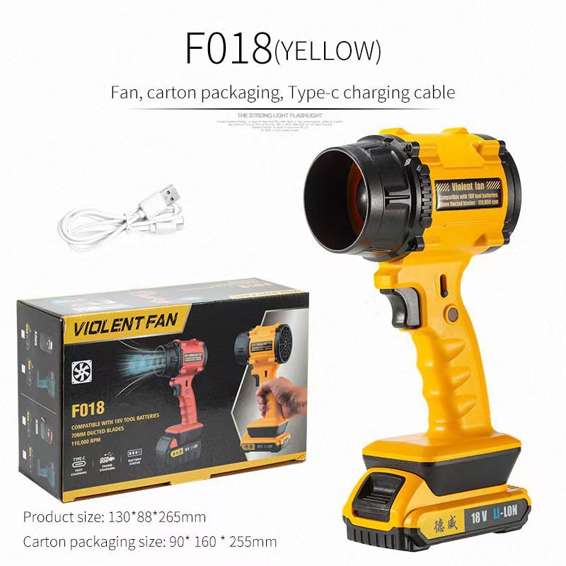 Nuevo ventilador de mano al aire libre transfronterizo Camping USB Infinite violento ventilador motor sin escobillas mini turbo ventilador