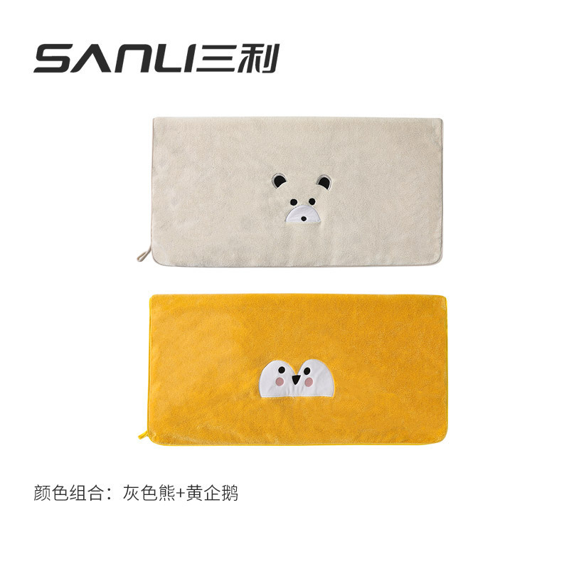 노란 펭귄 회색 곰