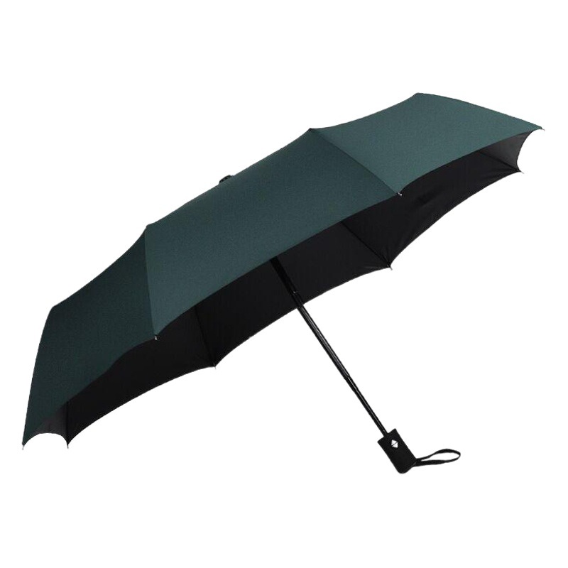 Umbrella Automatic Black Glue Dual-purpose Sunscreen Umbrella Printing Logo Advertising Anti-ultraviolet Three-fold UV Sun Umbrella