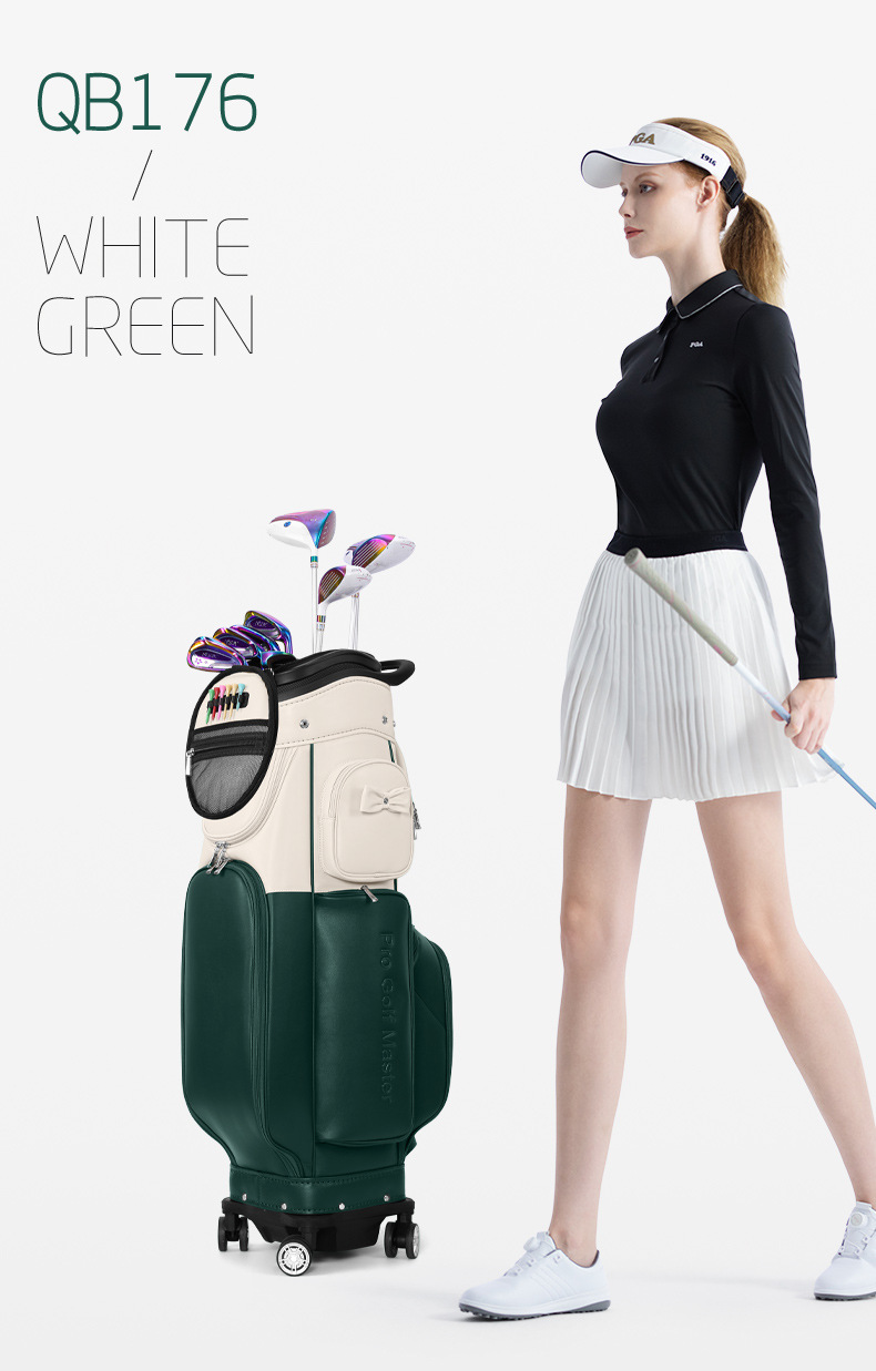 Túi golf hàng không PGM vỏ cứng kính thiên văn bốn bánh 130x28x38 cm — Túi bóng hãng hàng không [túi đeo chéo có thể tháo rời/bằng sáng chế kính thiên văn vỏ cứng/bằng sáng chế cơ đảo ngược] màu be QB176 chi tiết 14