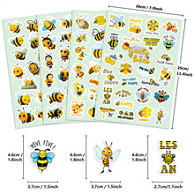 100贴小蜜蜂贴纸卡通可爱个性儿童房间布置卧室diy涂鸦贴纸4张/包