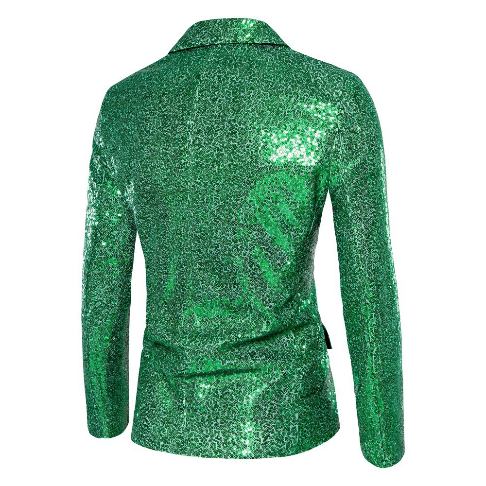 Men's Sequin Blazer For Parties And Stage Performances_voghion.com